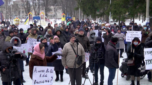 "Идите все лесом!" В Каменском прошел митинг