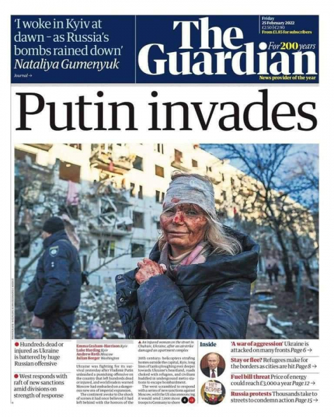 Ка зарубежные издания реагируют на войну в Украине (фото)