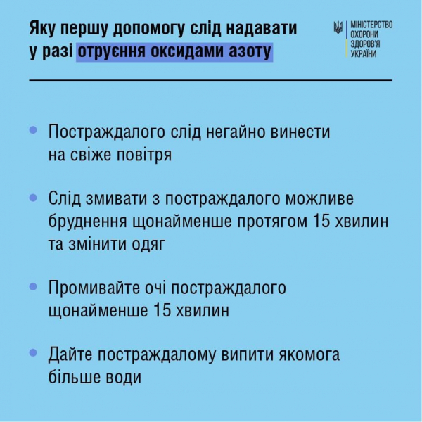 Как поступать в случае химической атаки: рекомендации МОЗ
