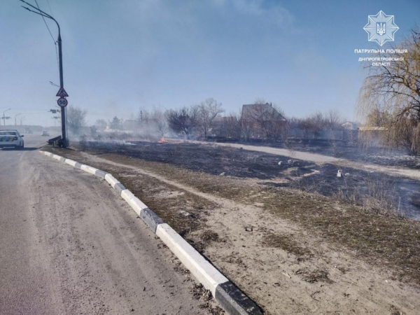 В Днепре женщина вместе с бурьяном на огороде сожгла 2 гектара травы и соседскую лодку
