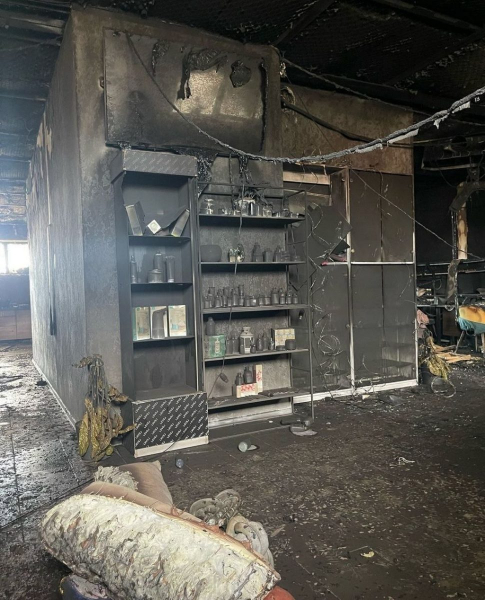 В Каменском сгорел салон красоты