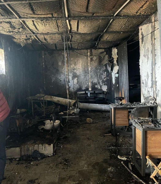 В Каменском сгорел салон красоты