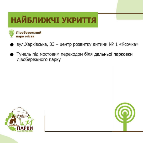 Вниманию каменчан &ndash; безопасность во время посещения городских парков