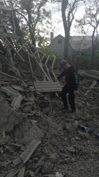 При ночном обстреле сел Зеленодольской громады 2 дома были разрушены, еще 6 - повреждены
