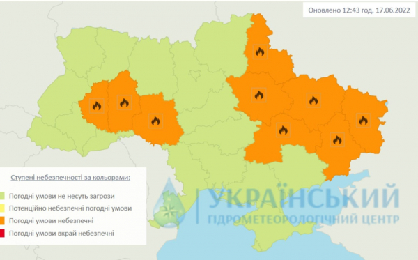Завтра на  Левобережье Украины  будет дождливо, в воскресенье возвращается жара и солнце
