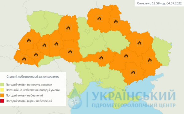 Ослабление жары в Украине начнется со среды, но не везде
