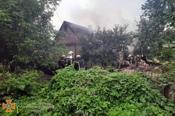 В Романково тушили пожар в частном секторе