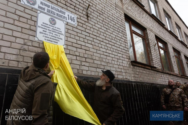 Улица Батальона имени Шейха Мансура появилась в Каменском