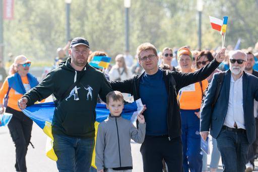 Каменское присоединилось к маршу польско-украинской солидарности