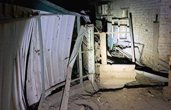Никополь ночью снова атаковал враг &ndash; гатил по городу из тяжелой артиллерии