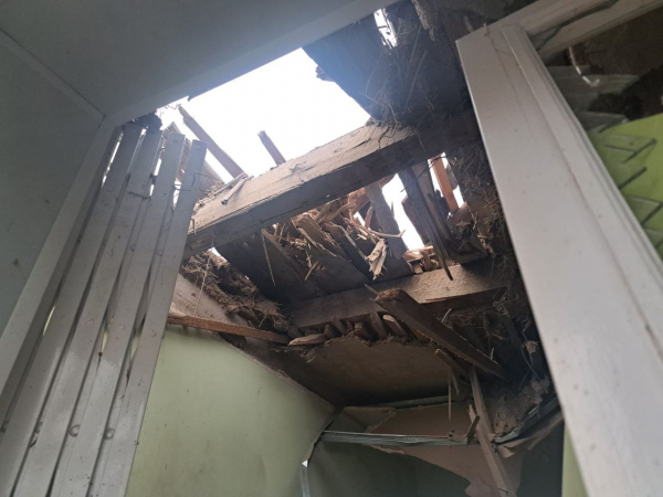 Ворог спрямував на Нікополь два дрони-камікадзе та двічі атакував місто з важкої артилерії
