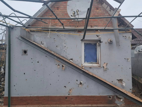 Ворог спрямував на Нікополь два дрони-камікадзе та двічі атакував місто з важкої артилерії