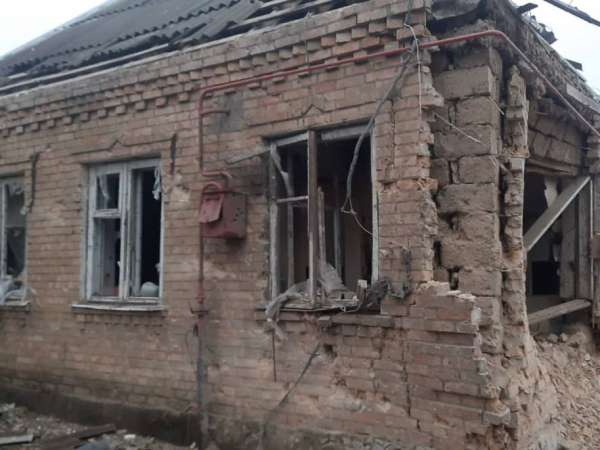 Ворог спрямував на Нікополь два дрони-камікадзе та двічі атакував місто з важкої артилерії