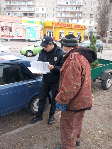 Поліцейські Кам&rsquo;янського перевірили місця продажу хвойних дерев