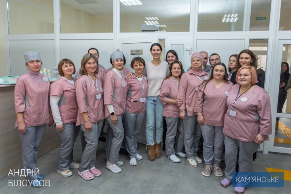 Центр реабілітації військових у Кам&rsquo;янському відвідала телеведуча Марія Єфросініна