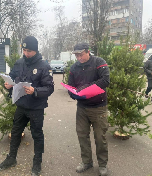 Поліцейські Кам&rsquo;янського перевірили місця продажу хвойних дерев