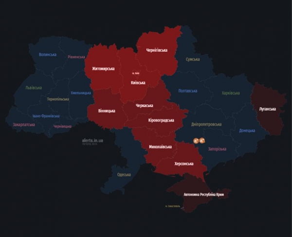 Шахеди летять на північ, працює ППО
