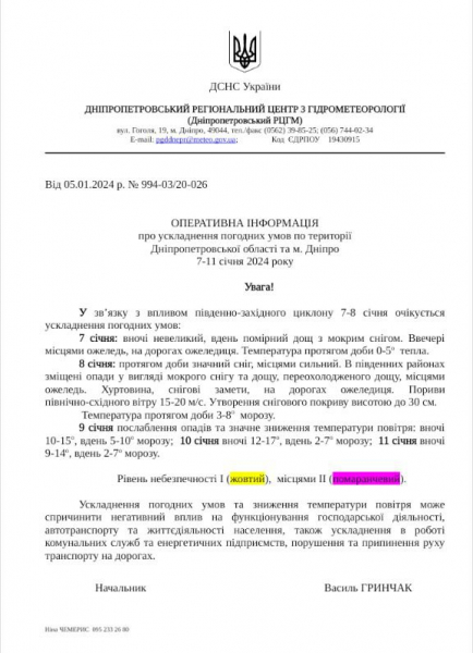 Хуртовина, снігові замети та до 15 градусів морозу: мешканців Дніпропетровщини попереджають про погіршення погоди