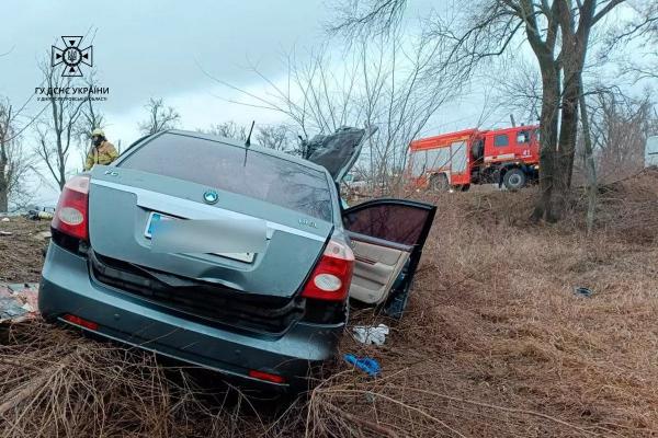 У Криворізькому районі внаслідок зіткнення легковика та вантажівки постраждали двоє дорослих та двоє дітей