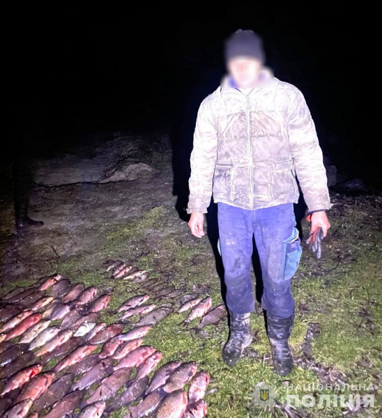 У Нікопольському районі браконьєр виловив риби майже на 150 тис. гривень