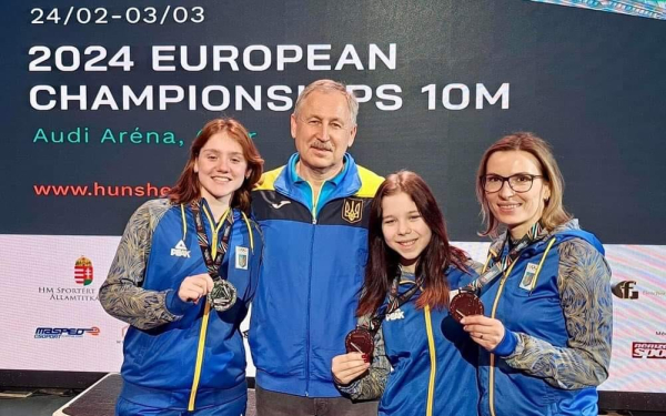 Спортсменка з Дніпропетровщини в складі команди здобула срібло чемпіонату Європи з кульової стрільби
