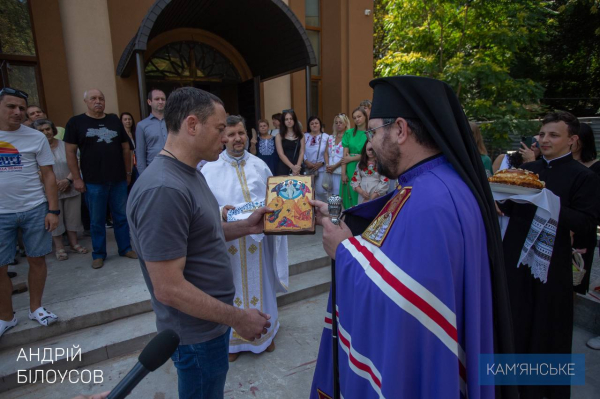 В новому храмі Преображення Господнього УГКЦ в Кам&rsquo;янському відбулася перша святкова служба