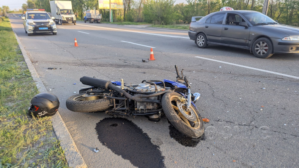 На проспекті Ювілейному у Кам&rsquo;янському в ДТП постраждав мотоцикліст
