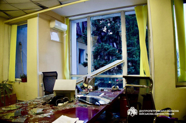В ОВА показали, як виглядає Дніпро після нічної атаки росіян